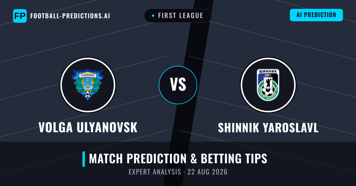 Volga Ulyanovsk vs Shinnik Yaroslavl — match prediction & preview