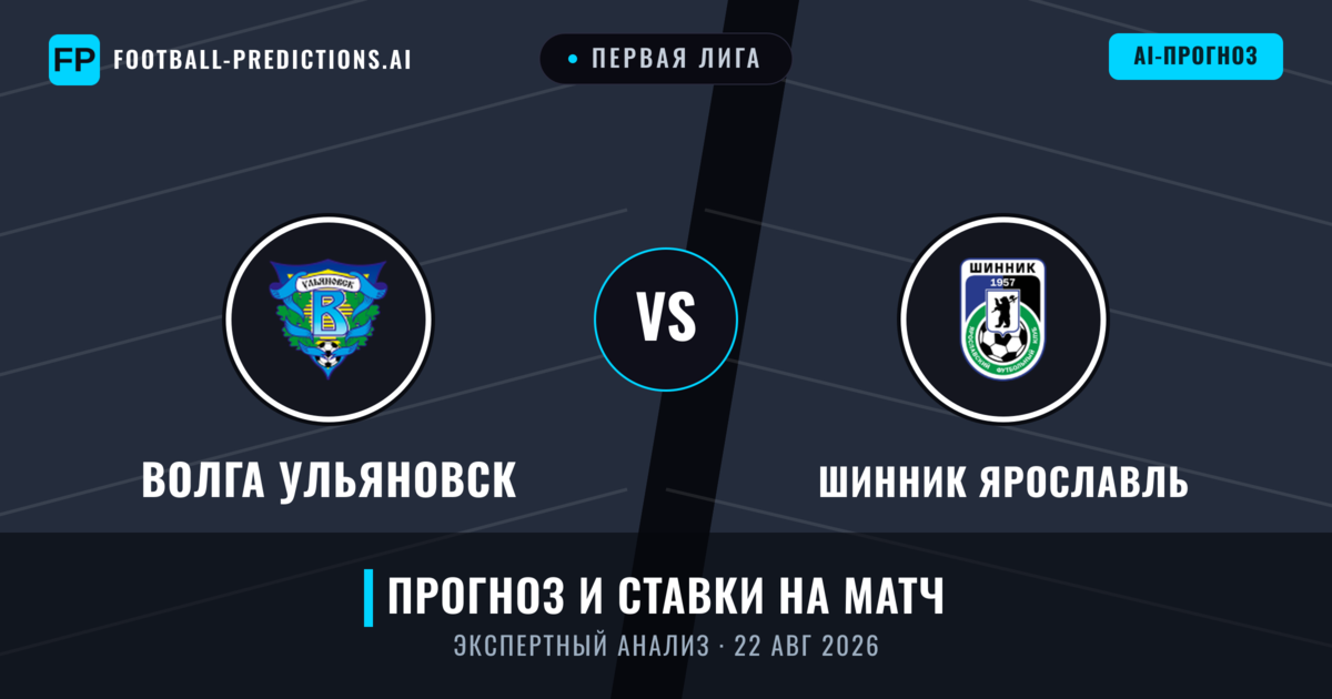 Волга Ульяновск – Шинник Ярославль — прогноз и превью матча