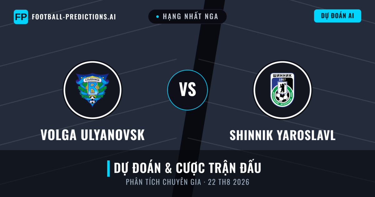 Volga Ulyanovsk vs Shinnik Yaroslavl — dự đoán và xem trước trận đấu
