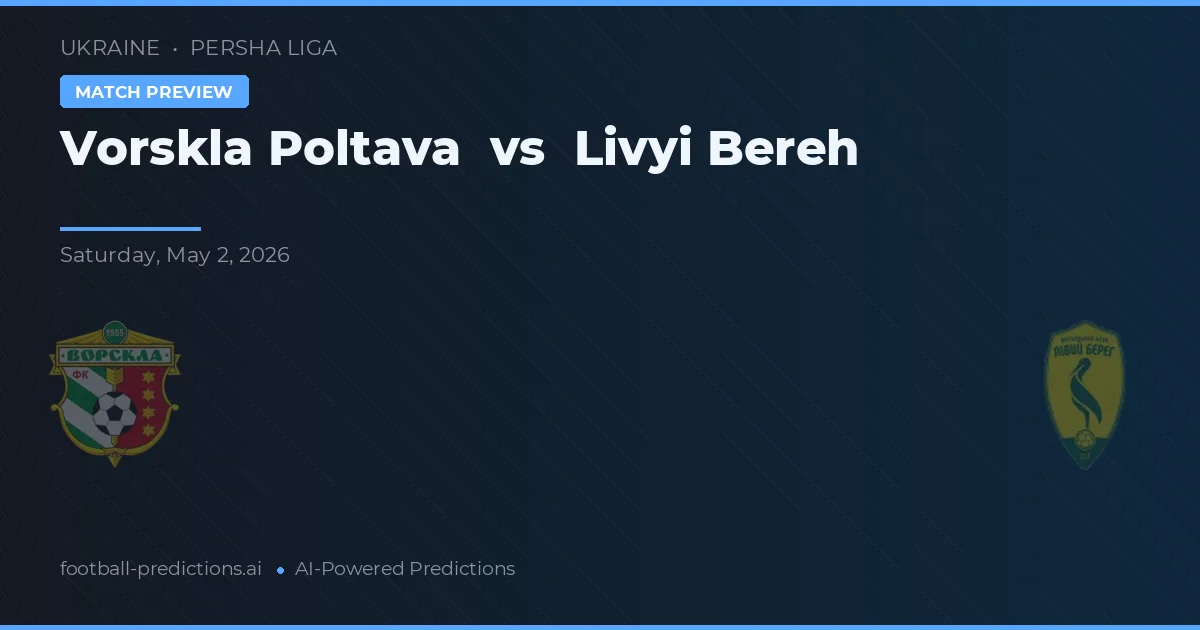 Vorskla Poltava vs Livyi Bereh — prediksi dan pratinjau pertandingan