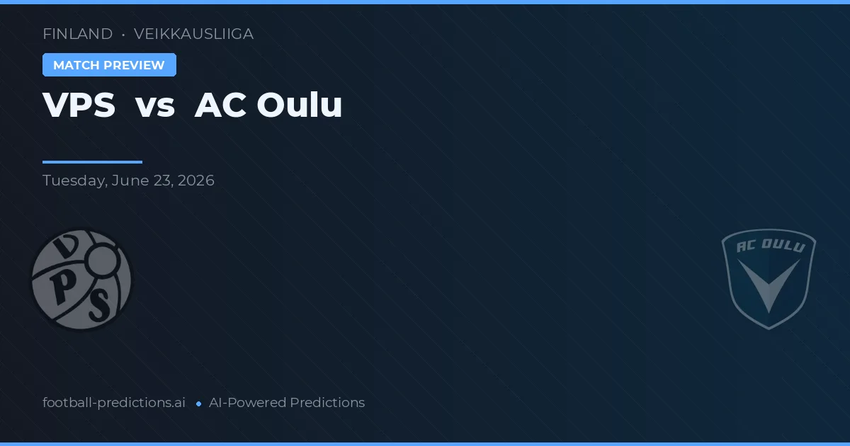 VPS 대 AC 울루 — 경기 예측 및 프리뷰