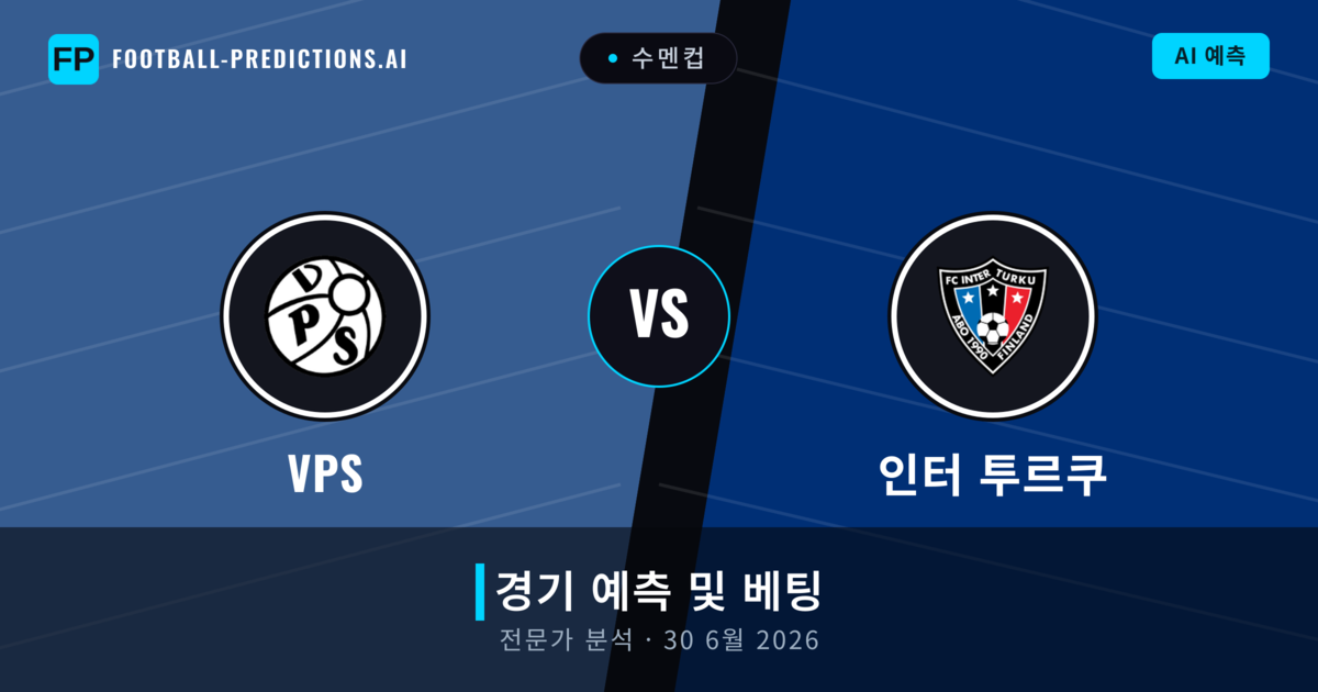 VPS 대 인터 투르쿠 — 경기 예측 및 프리뷰