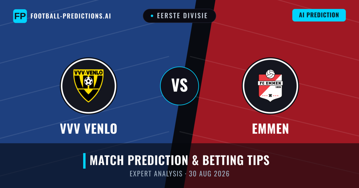 VVV Venlo vs Emmen — match prediction & preview