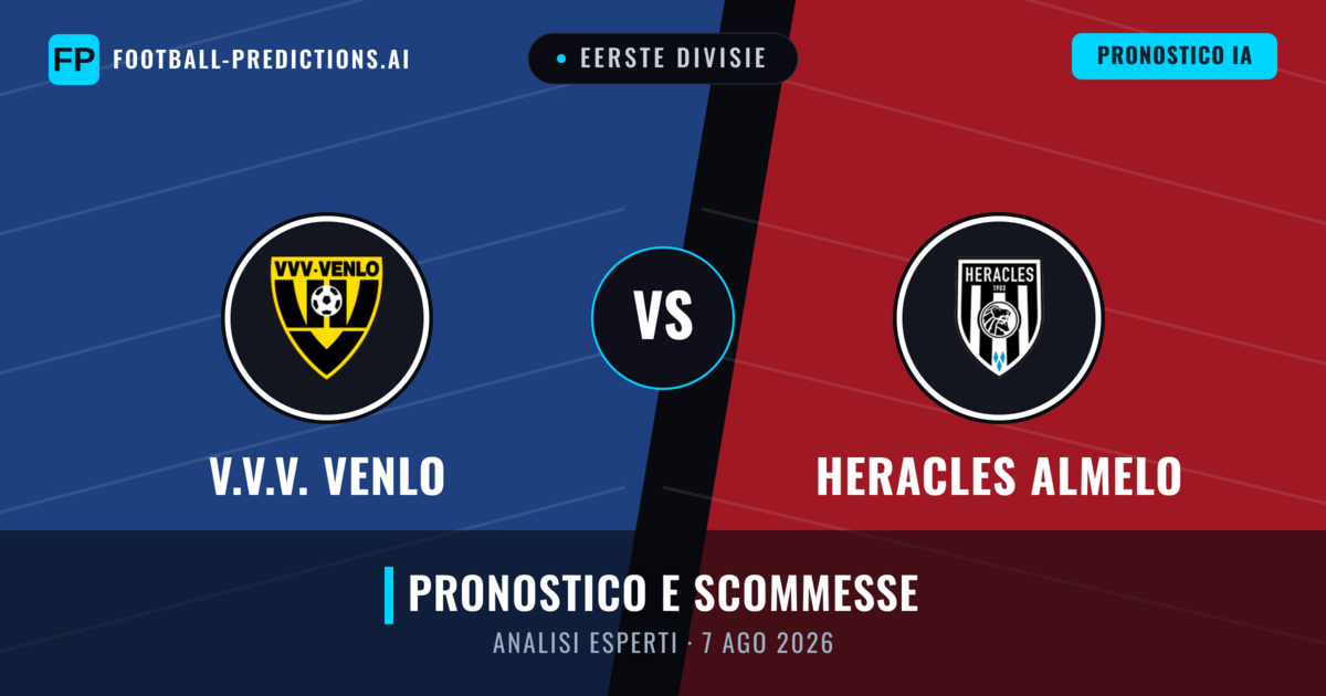 V.V.V. Venlo vs Heracles Almelo — pronostico e anteprima del match