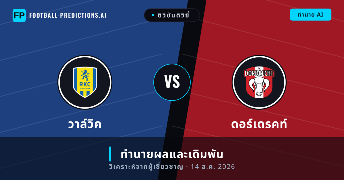วาล์วิค พบ ดอร์เดรคท์ — ทำนายผลและพรีวิวการแข่งขัน