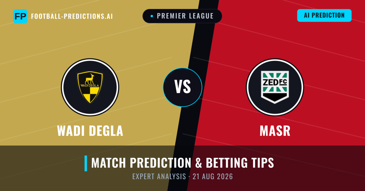 Wadi Degla vs Masr — match prediction & preview