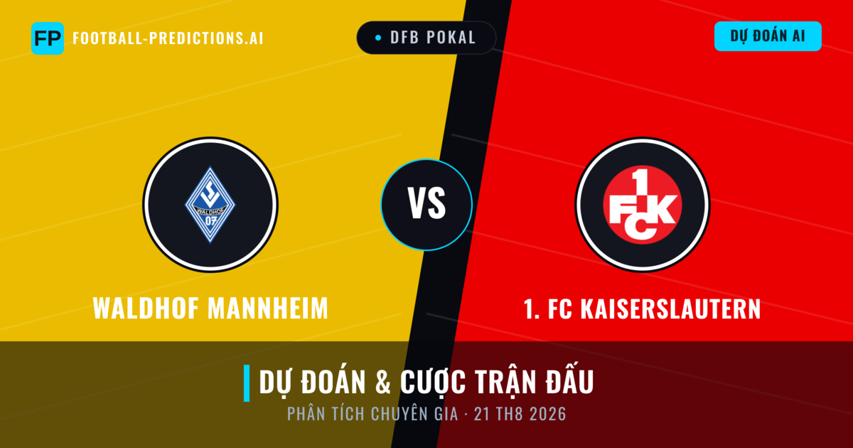 Waldhof Mannheim vs 1. FC Kaiserslautern — dự đoán và xem trước trận đấu