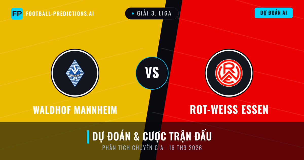 Waldhof Mannheim vs Rot-Weiß Essen — dự đoán và xem trước trận đấu