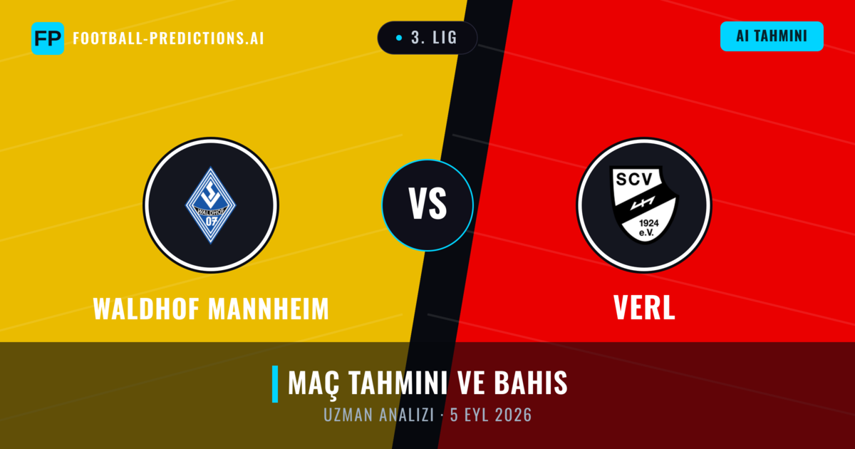 Waldhof Mannheim - Verl — maç tahmini ve önizleme