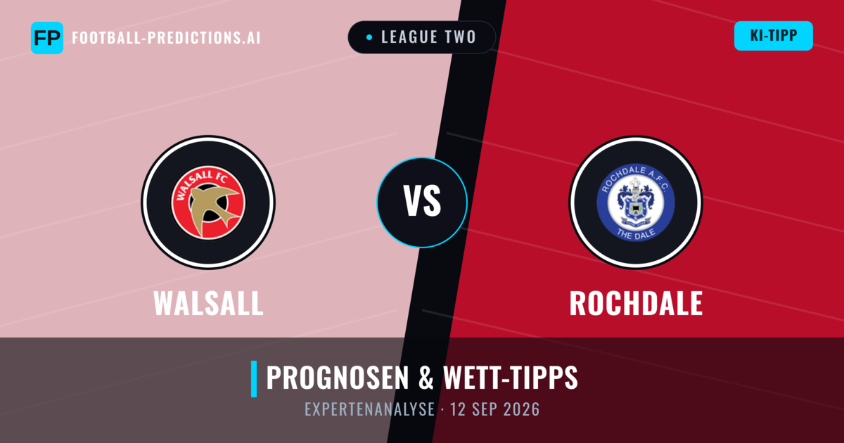 Walsall vs Rochdale — Prognose und Spielvorschau