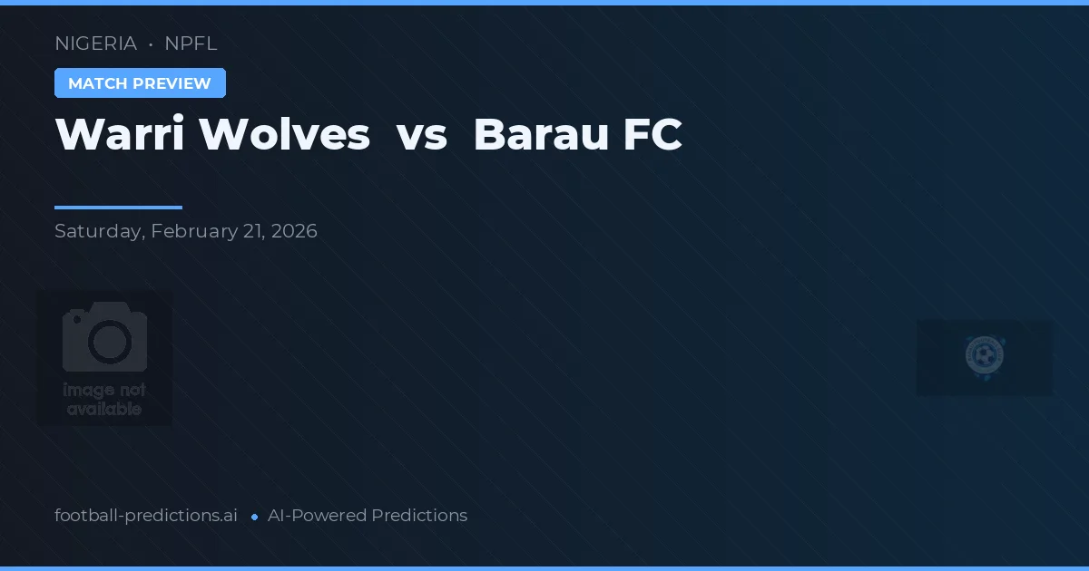 Warri Wolves vs Barau FC — match prediction & preview