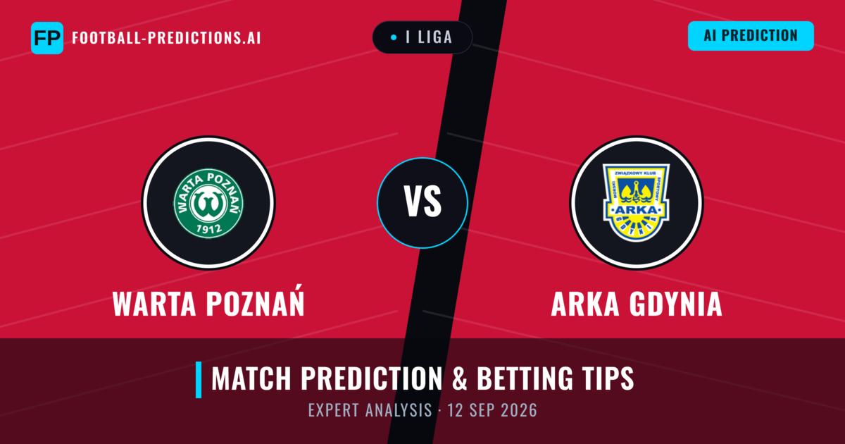 Warta Poznań vs Arka Gdynia — match prediction & preview