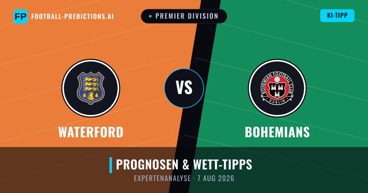 Waterford vs Bohemians — Prognose und Spielvorschau