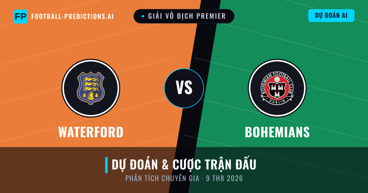 Waterford vs Bohemians — dự đoán và xem trước trận đấu