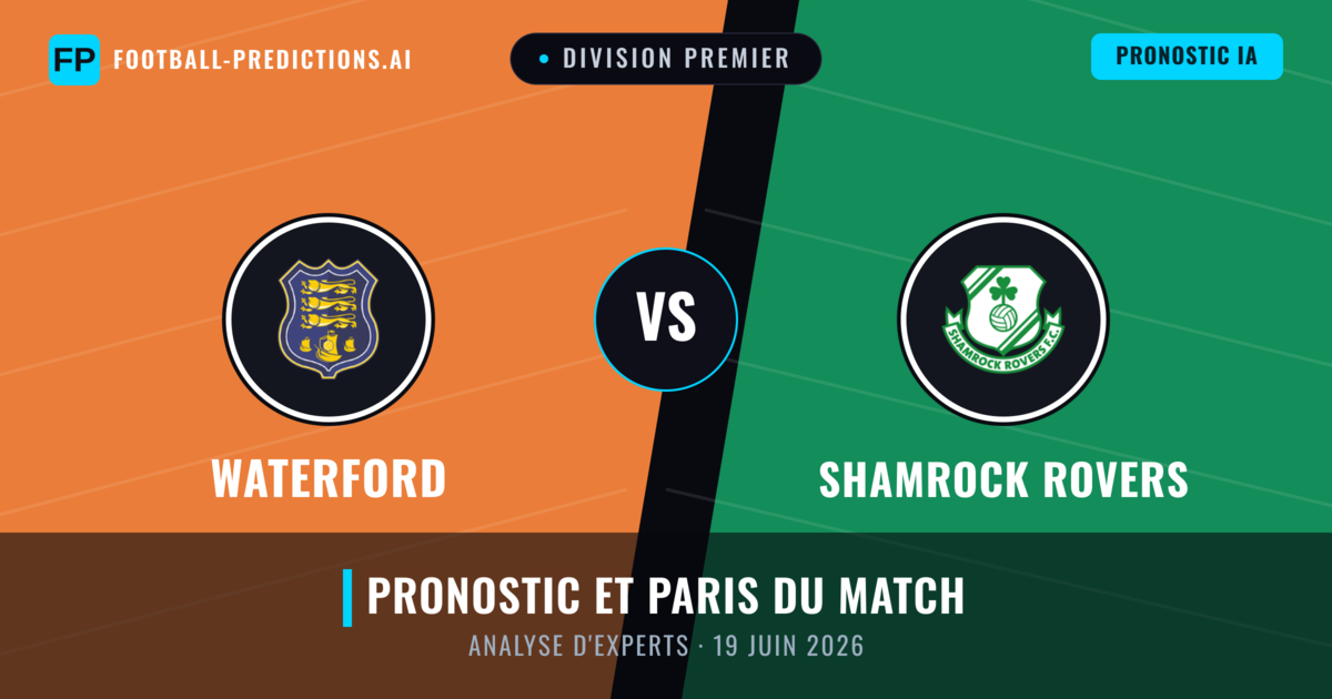Waterford vs Shamrock Rovers — pronostic et avant-match