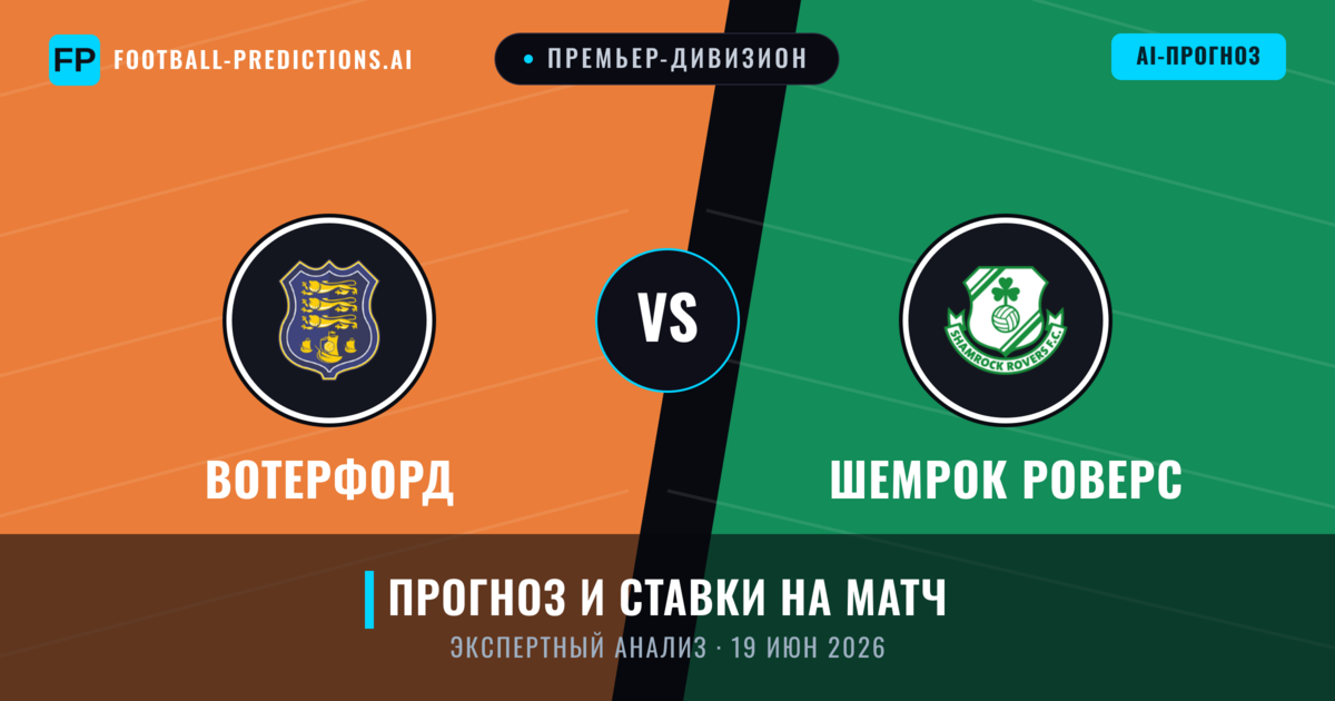 Вотерфорд – Шемрок Роверс — прогноз и превью матча