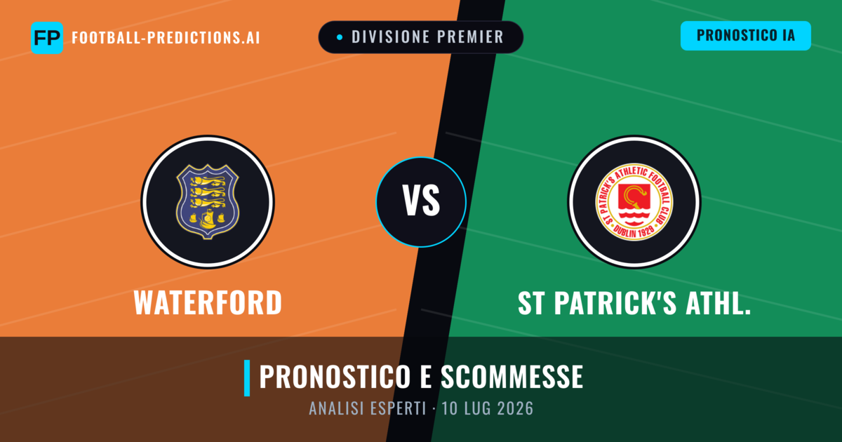 Waterford vs St Patrick's Athl. — pronostico e anteprima del match