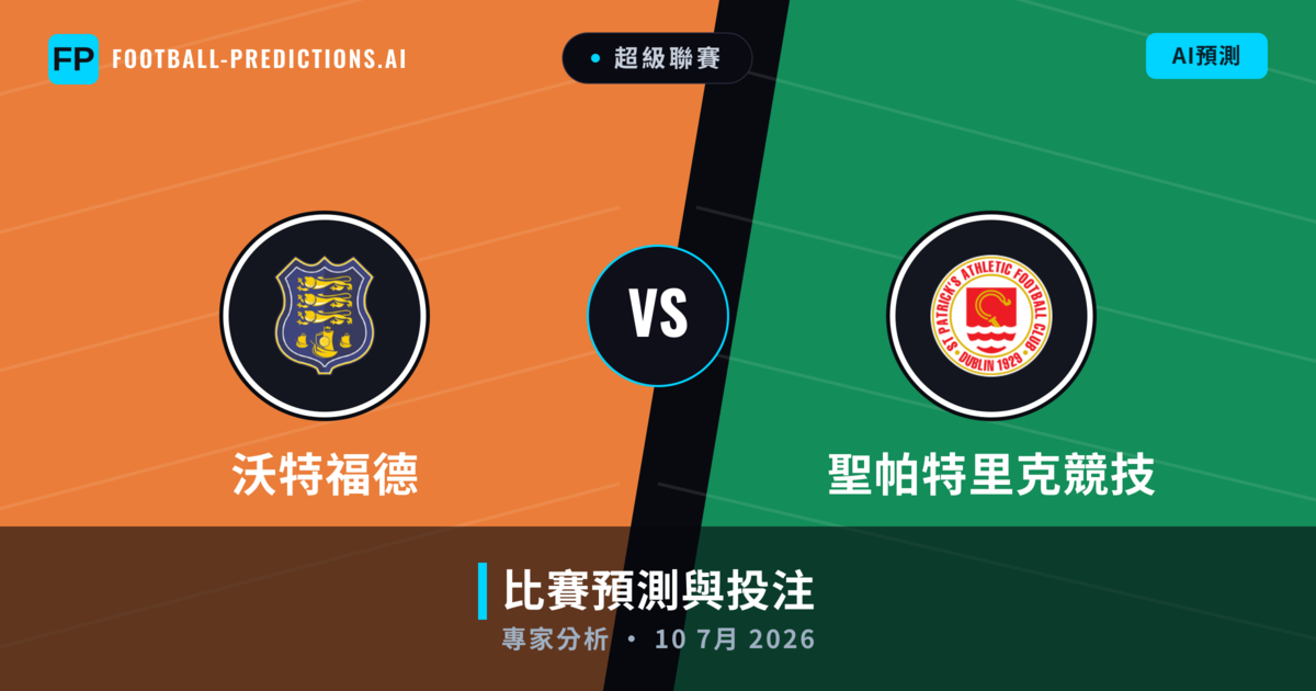 沃特福德 vs 聖帕特里克競技 — 比赛预测和前瞻