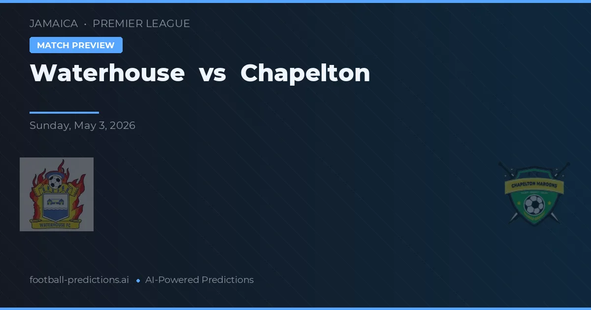 Waterhouse vs Chapelton — pronostic et avant-match