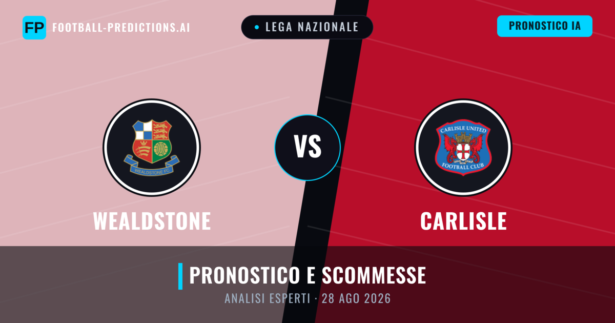 Wealdstone vs Carlisle — pronostico e anteprima del match