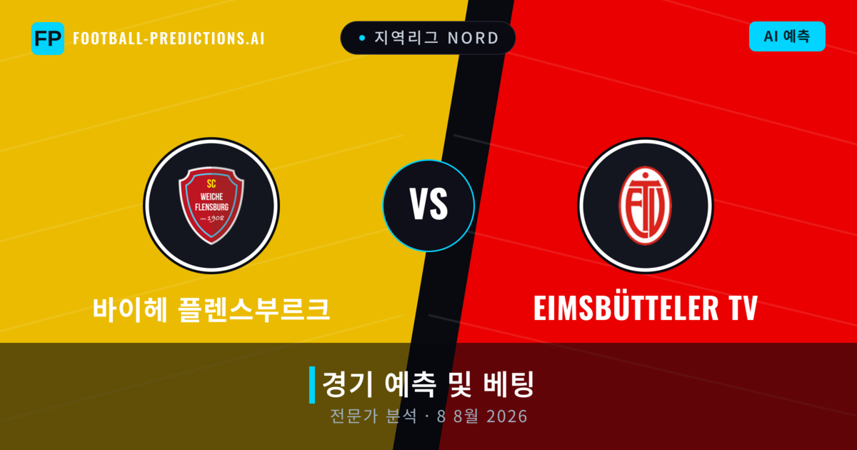 바이헤 플렌스부르크 대 Eimsbütteler TV — 경기 예측 및 프리뷰