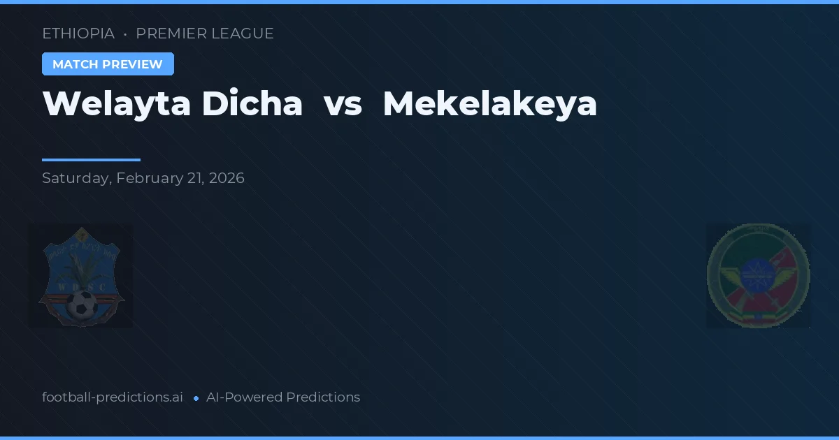 Welayta Dicha vs Mekelakeya — Prognose und Spielvorschau