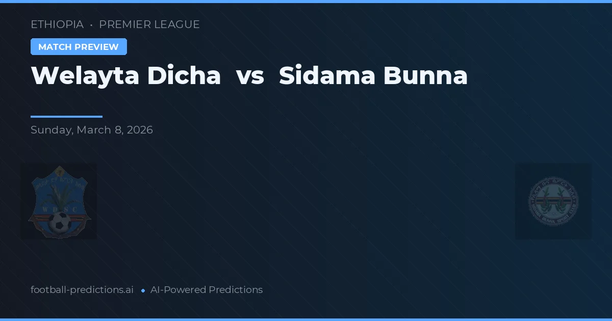 Welayta Dicha vs Sidama Bunna — prediksi dan pratinjau pertandingan