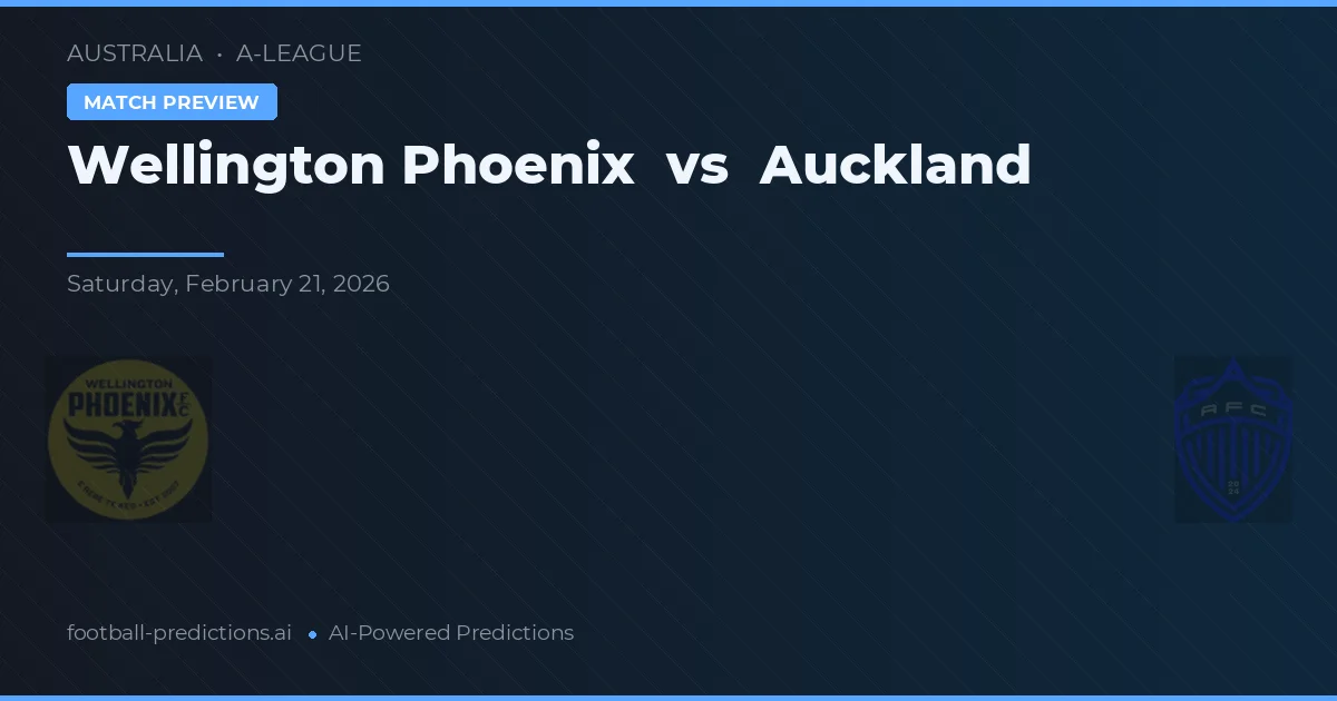 Wellington Phoenix vs Auckland — pronostico e anteprima del match