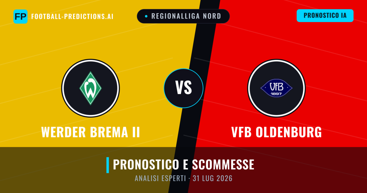 Werder Brema II vs VfB Oldenburg — pronostico e anteprima del match