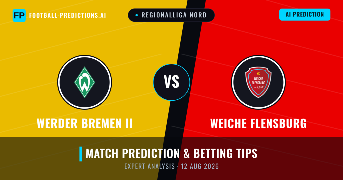 Werder Bremen II vs Weiche Flensburg — match prediction & preview