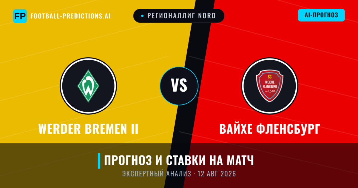 Werder Bremen II – Вайхе Фленсбург — прогноз и превью матча