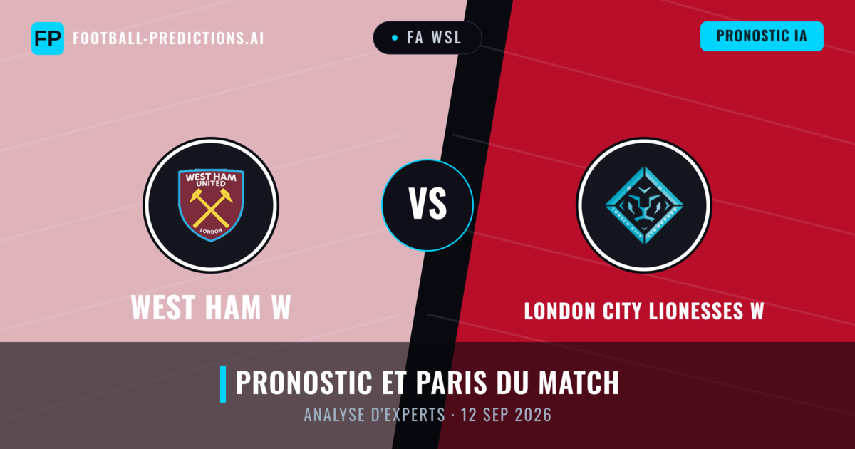 West Ham W vs London City Lionesses W — pronostic et avant-match