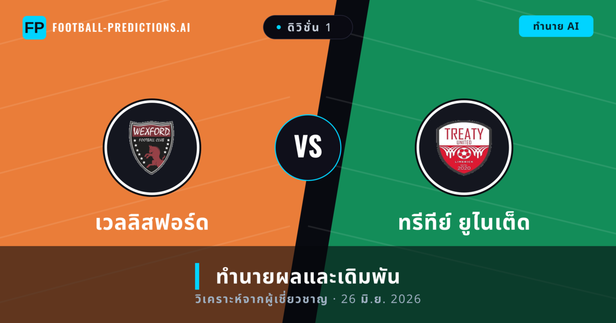 เวลลิสฟอร์ด พบ ทรีทีย์ ยูไนเต็ด — ทำนายผลและพรีวิวการแข่งขัน