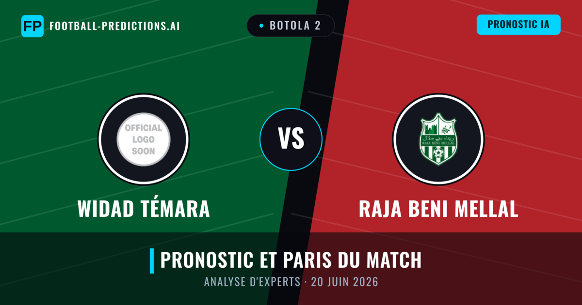 Widad Témara vs Raja Beni Mellal — pronostic et avant-match