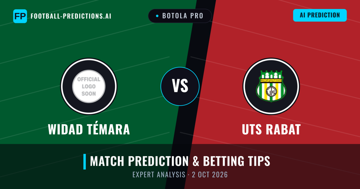 Widad Témara vs UTS Rabat — match prediction & preview