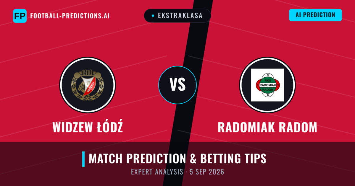 Widzew Łódź vs Radomiak Radom — match prediction & preview