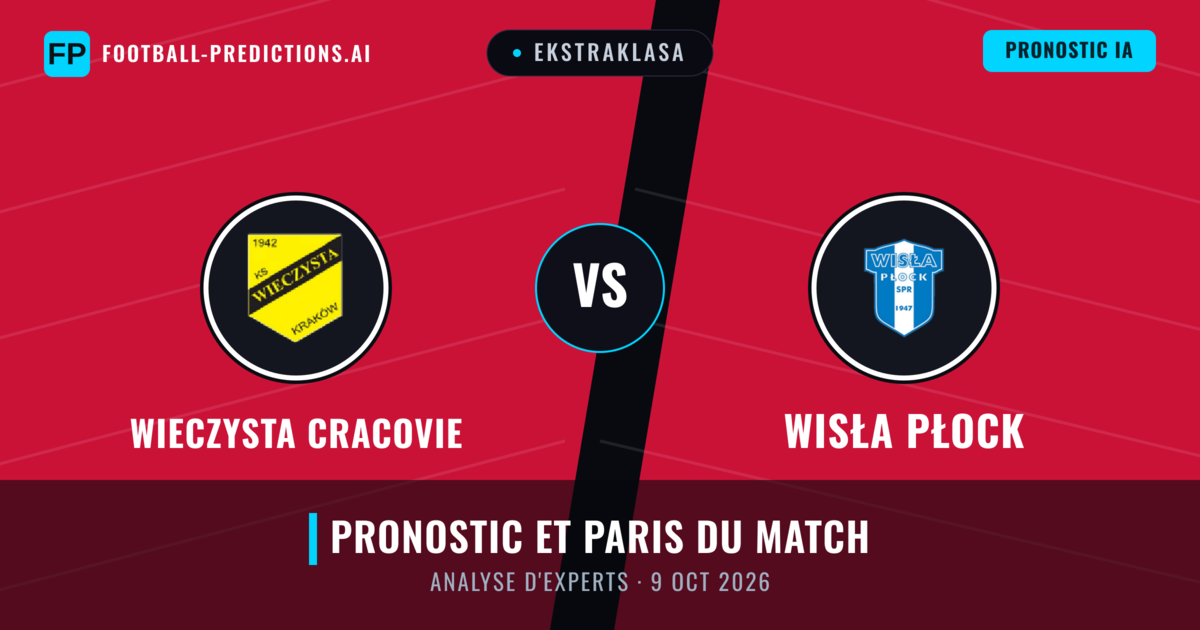 Wieczysta Cracovie vs Wisła Płock — pronostic et avant-match