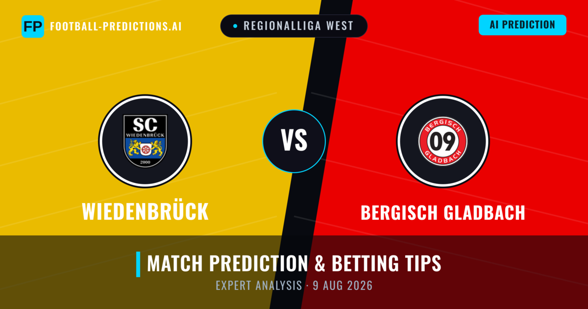 Wiedenbrück vs Bergisch Gladbach — match prediction & preview