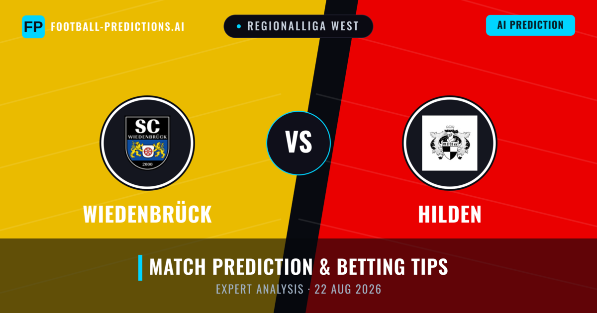 Wiedenbrück vs Hilden — match prediction & preview