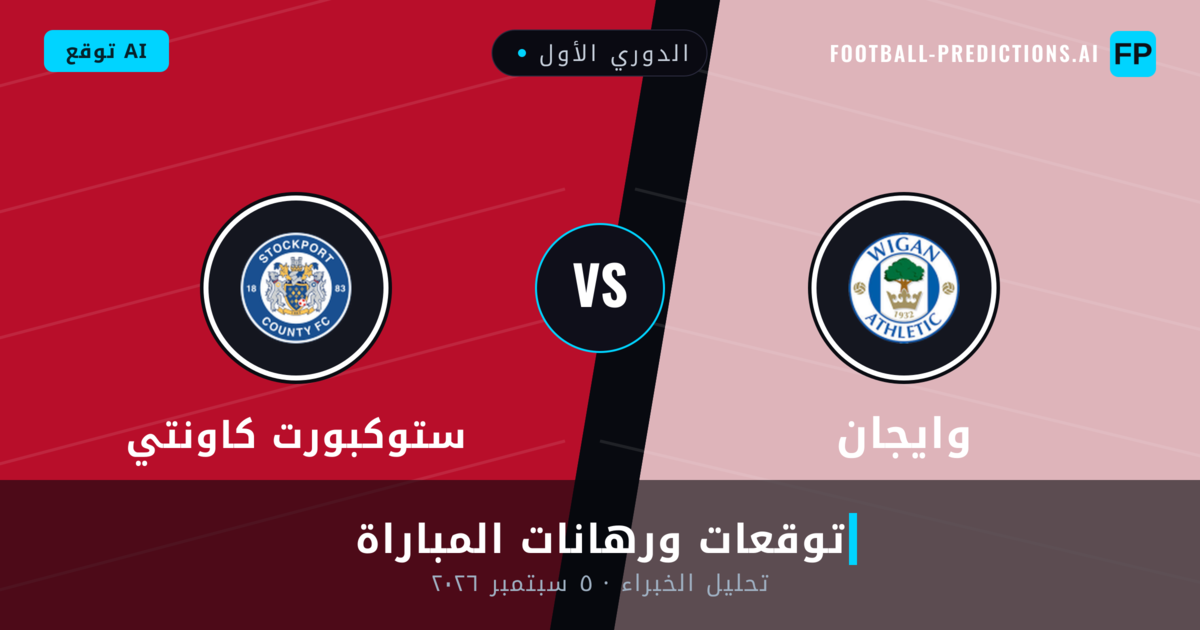 وايجان ضد ستوكبورت كاونتي — توقعات ومعاينة المباراة