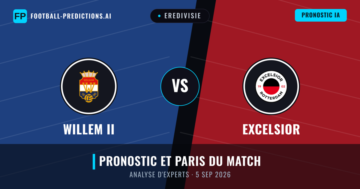Willem II vs Excelsior — pronostic et avant-match