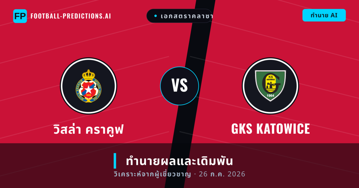 วิสล่า คราคูฟ พบ GKS Katowice — ทำนายผลและพรีวิวการแข่งขัน