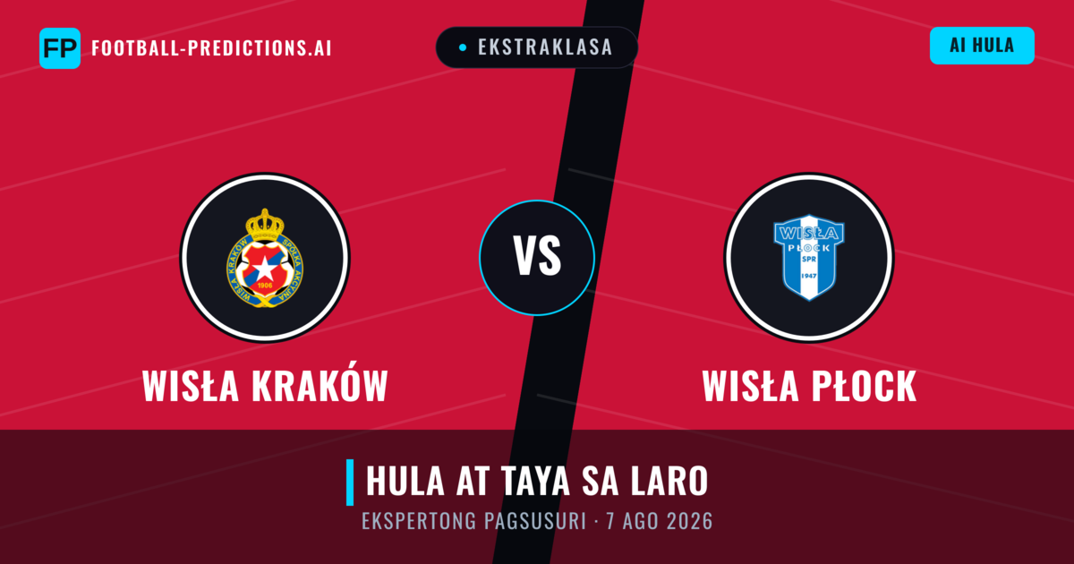 Wisła Kraków vs Wisła Płock — hula at preview ng laban