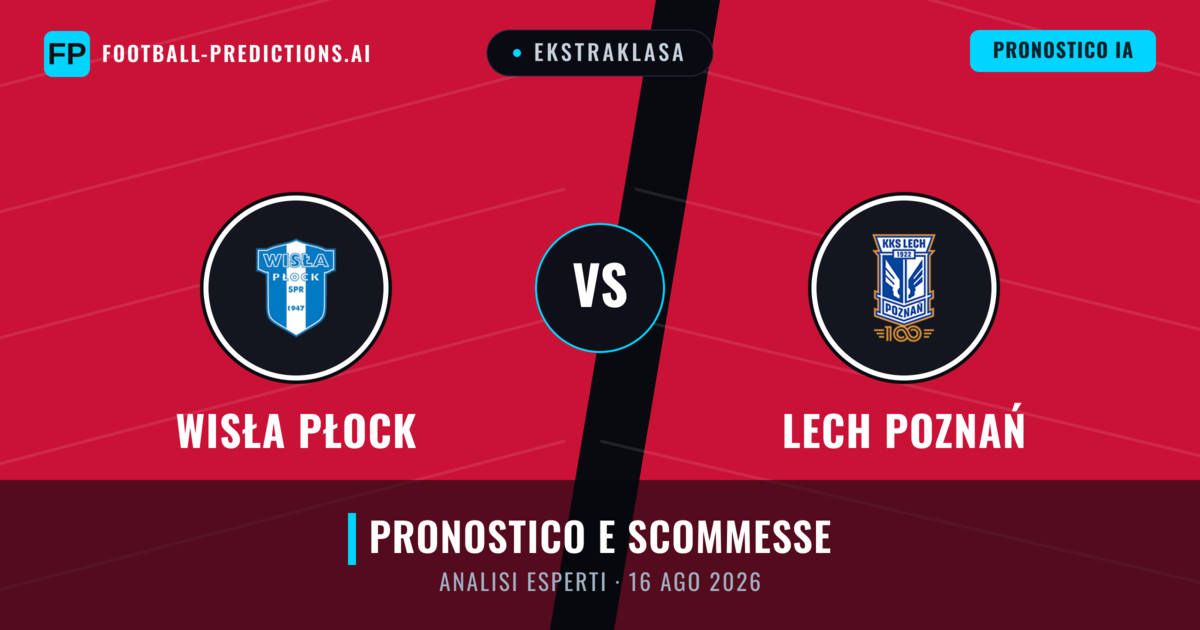 Wisła Płock vs Lech Poznań — pronostico e anteprima del match