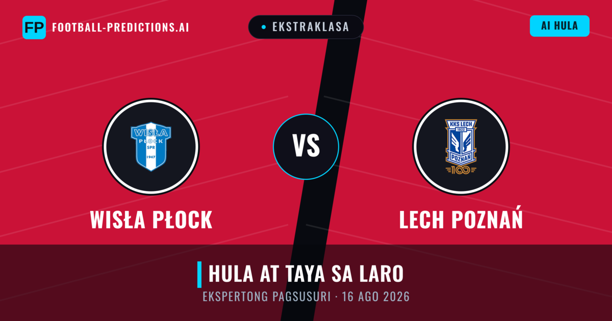 Wisła Płock vs Lech Poznań — hula at preview ng laban