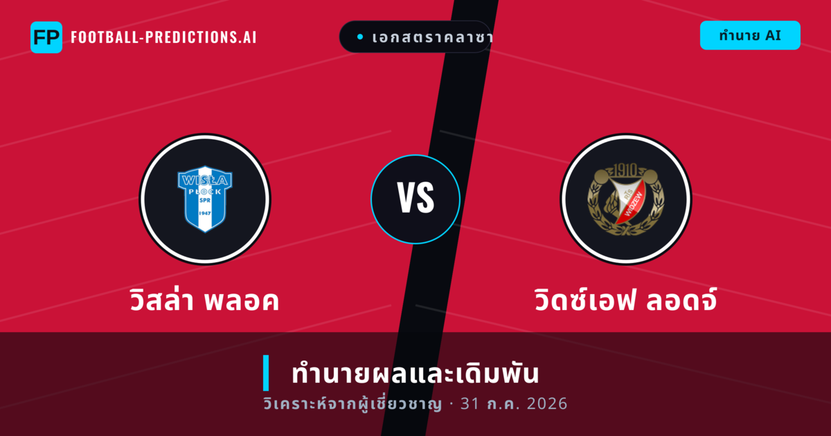 วิสล่า พลอค พบ วิดซ์เอฟ ลอดจ์ — ทำนายผลและพรีวิวการแข่งขัน