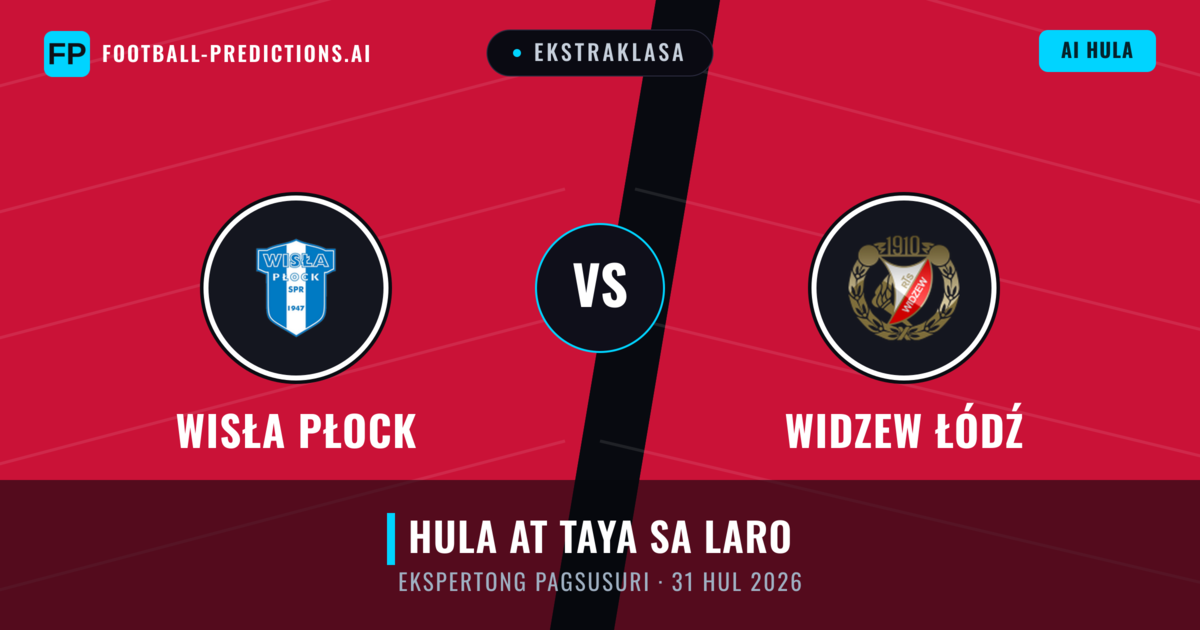 Wisła Płock vs Widzew Łódź — hula at preview ng laban