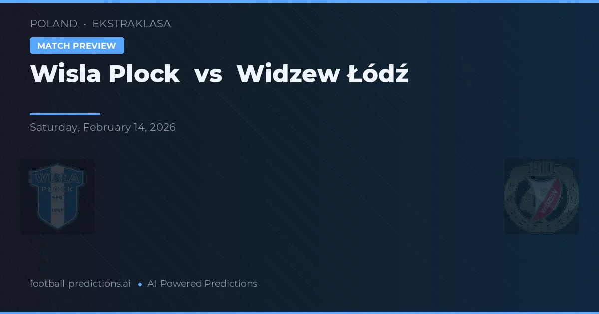 Wisla Plock vs Widzew Łódź — match prediction & preview