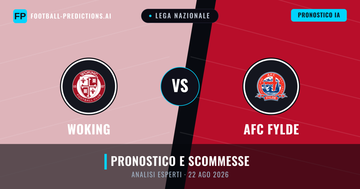 Woking vs AFC Fylde — pronostico e anteprima del match
