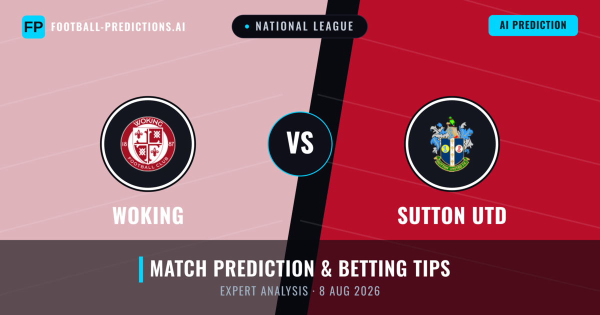 Woking vs Sutton Utd — match prediction & preview